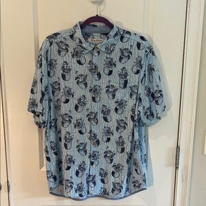 Tommy Bahama Blue Cactus Print Shirt